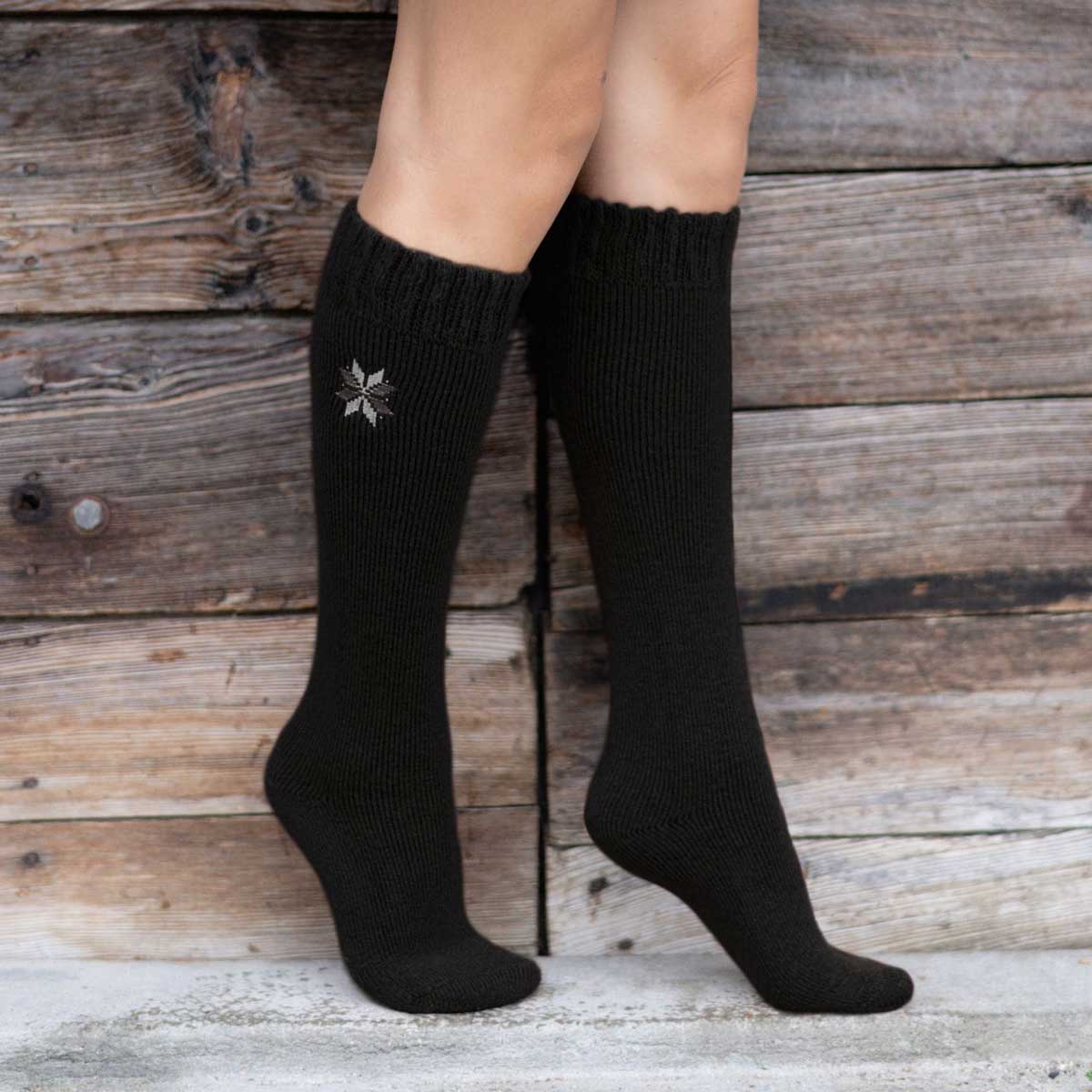 Charcoal Knee High (2 pairs)
